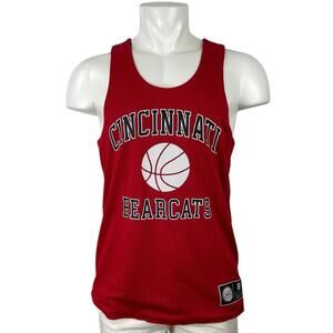 19nine Cincinnati Bearcats Mens Red NCAA Basketball Jersey Athletic Tank Top S-M